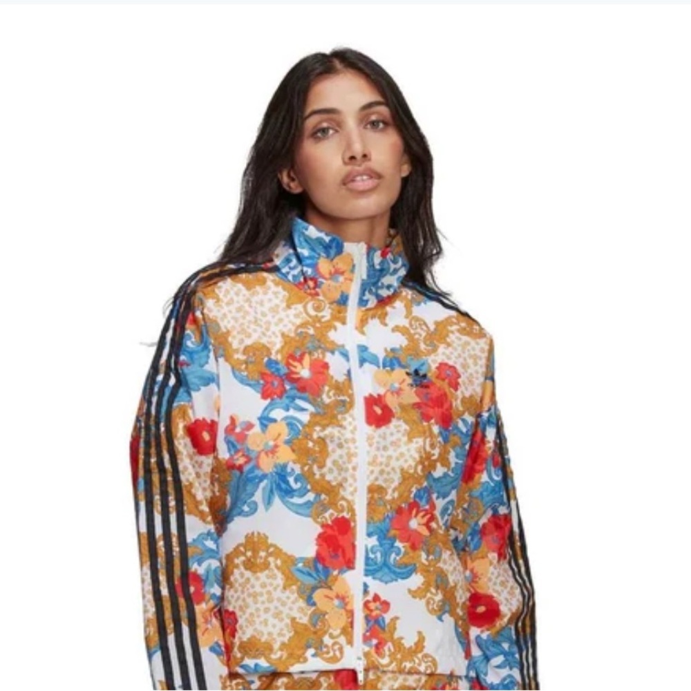 Adidas HER Women's Studio London Floral Jacket - Multicolor NWOT Rare